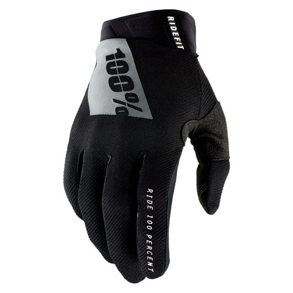 100% Ridefit Gloves Medium Black