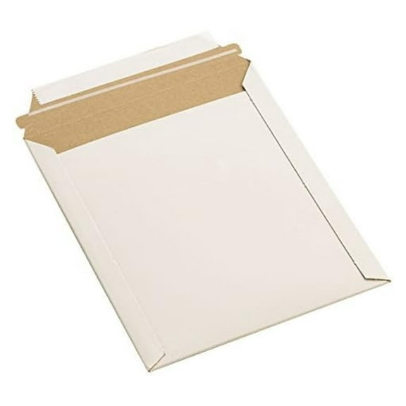 100 Rigid Photo Mailers 9.75x12.25", Flat Photo Mailers for Artwork, Documents, Prints - Sturdy Cardboard Photo Mailers, Rigid Envelope for Shipping, Photo Protection