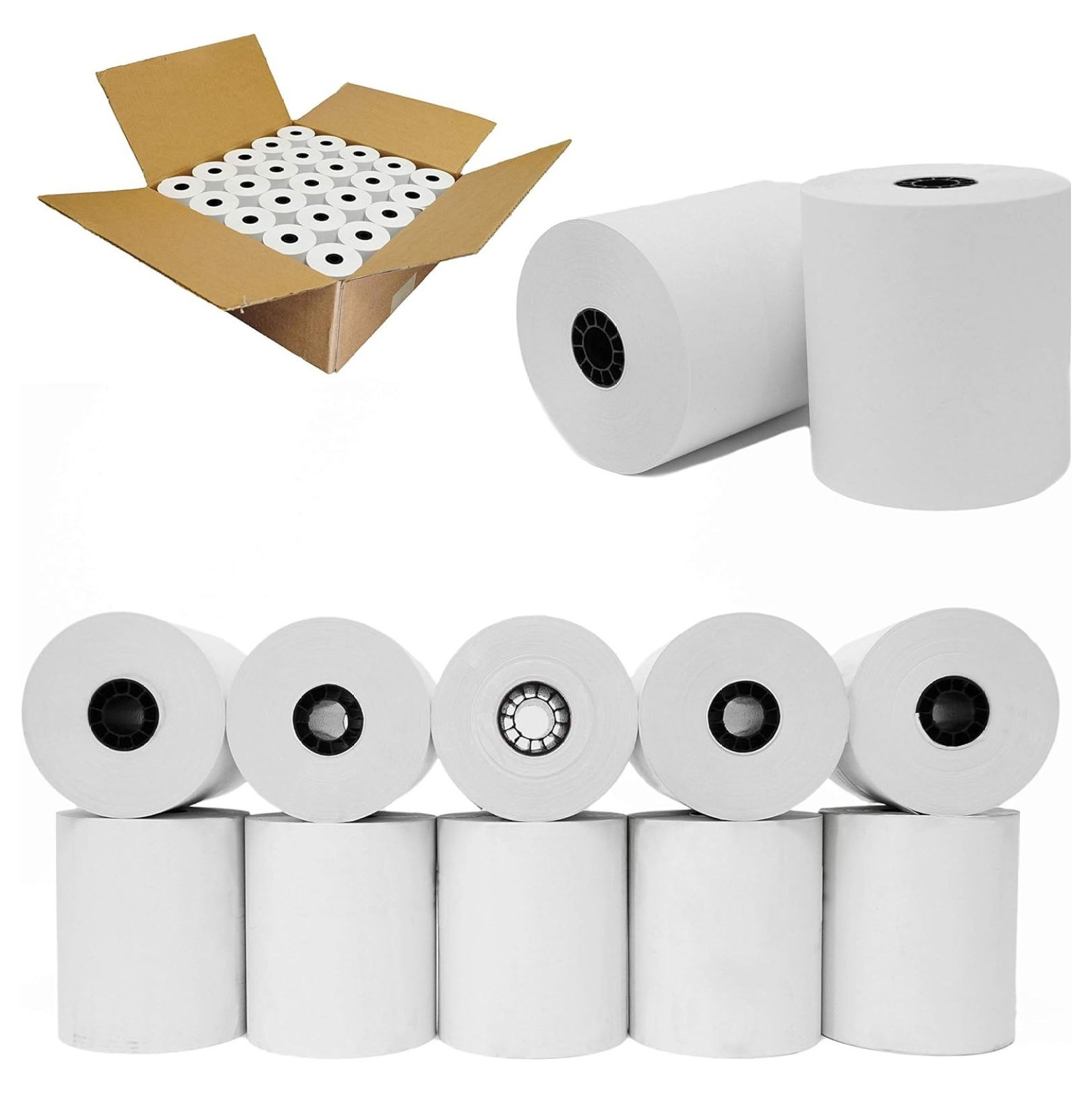  100 Rolls 2 1 4 X 165 Thermal Paper For Sharp XEA507 XEA407 XEA207 