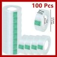 thumbnail image 1 of 100 Rolls of Crystal Clear Transparent Tape Dispenser Refill 3/4" x 1000" 1 inch Core, Clear Tape Refill Rolls for Gift Wrapping, Home, School Office Supplies, Wholesale, 1 of 9