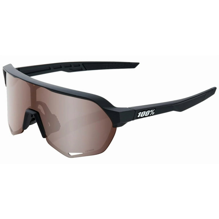 100% S2 Soft Tact Black Unisex Semi-Rimless Sport Shield