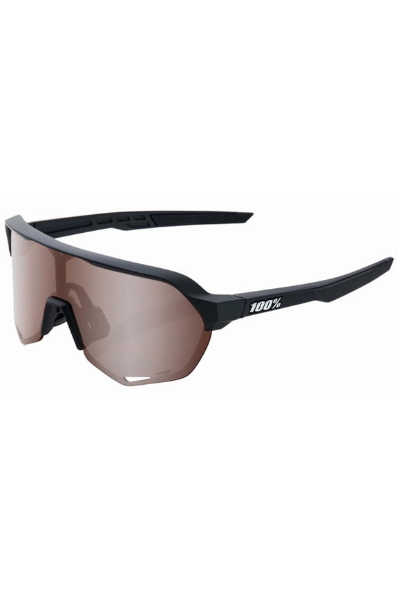 S2 Soft Tact Black Unisex Semi-Rimless Sport Shield Sunglasses with Bonus Lens