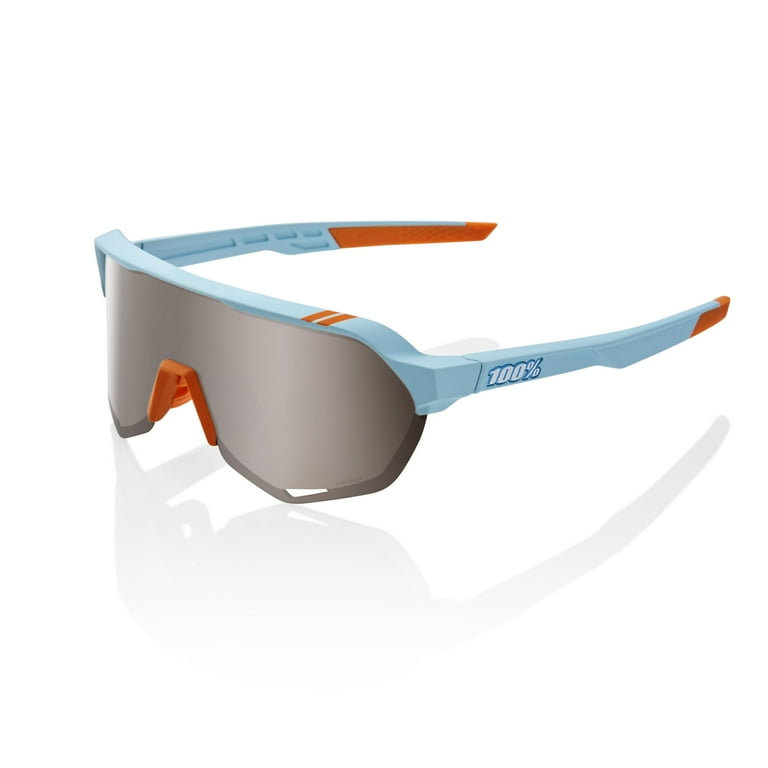 100% S2 Sunglasses - Soft Tact Two Tone; HiPER Silver Mirror