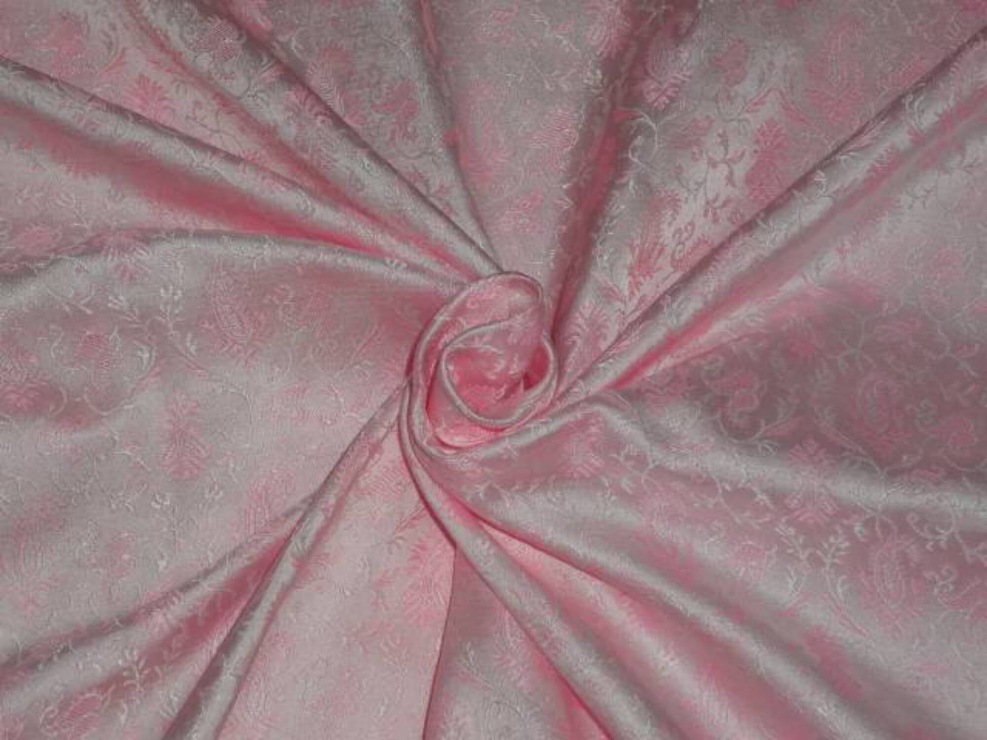 Pink Silk Brocade JV-1601 Fabric