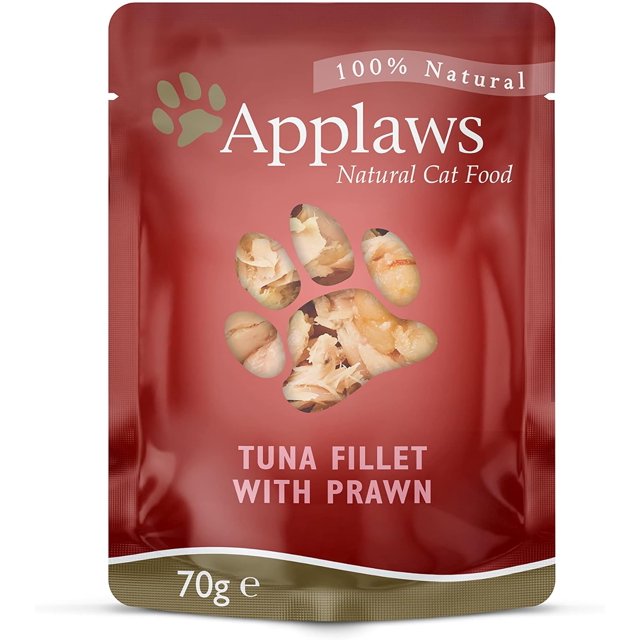 100 Sachets Naturels Pour Chats Thon Et Crevettes Du Pacifique En Bouillon 12 Sachets De 70 G