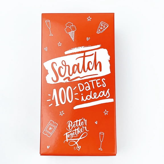100 Scratch Off Date Ideas Couple Activity Cards, Romantic Relationship Bonding Scratch Prompt Deck, Fun Surprise Date Planning Game for Partners, Valentine’s Day & Anniversary Gift