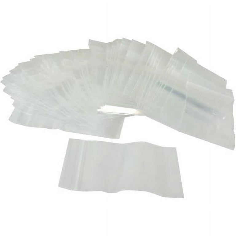 100 Set Reclosable Clear Plastic Poly Bags 3 x 3 Zip Seal 2mil