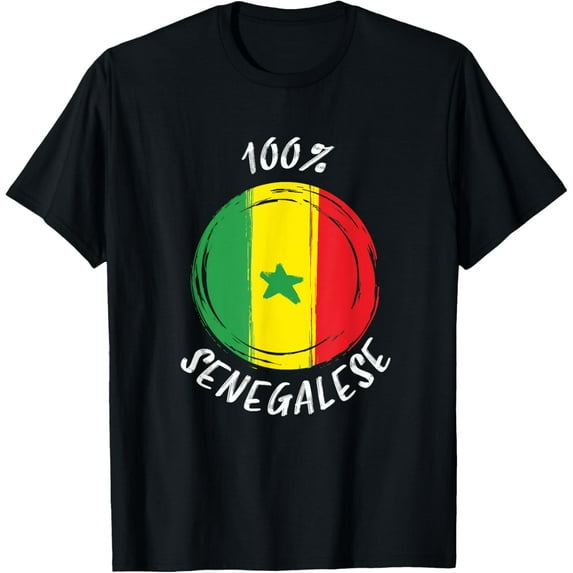100% Senegalese Shirt Proud Senegalese Shirt | Flag Senegal T-Shirt