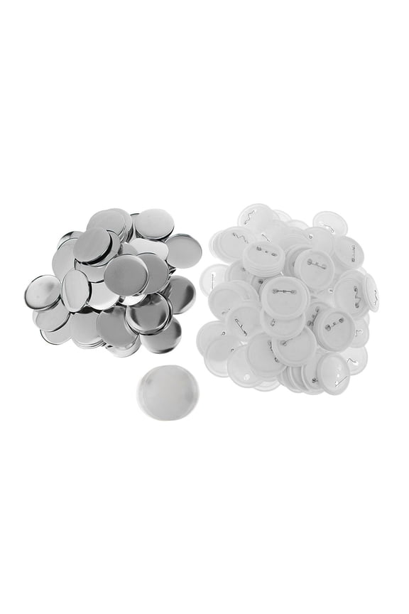 100 Sets Blank Button Making Supplies DIY Brooch 1.97" Empty DIY Pin For Button Maker Machine Presents Souvenirs Bad Making ,Efficient and Precise