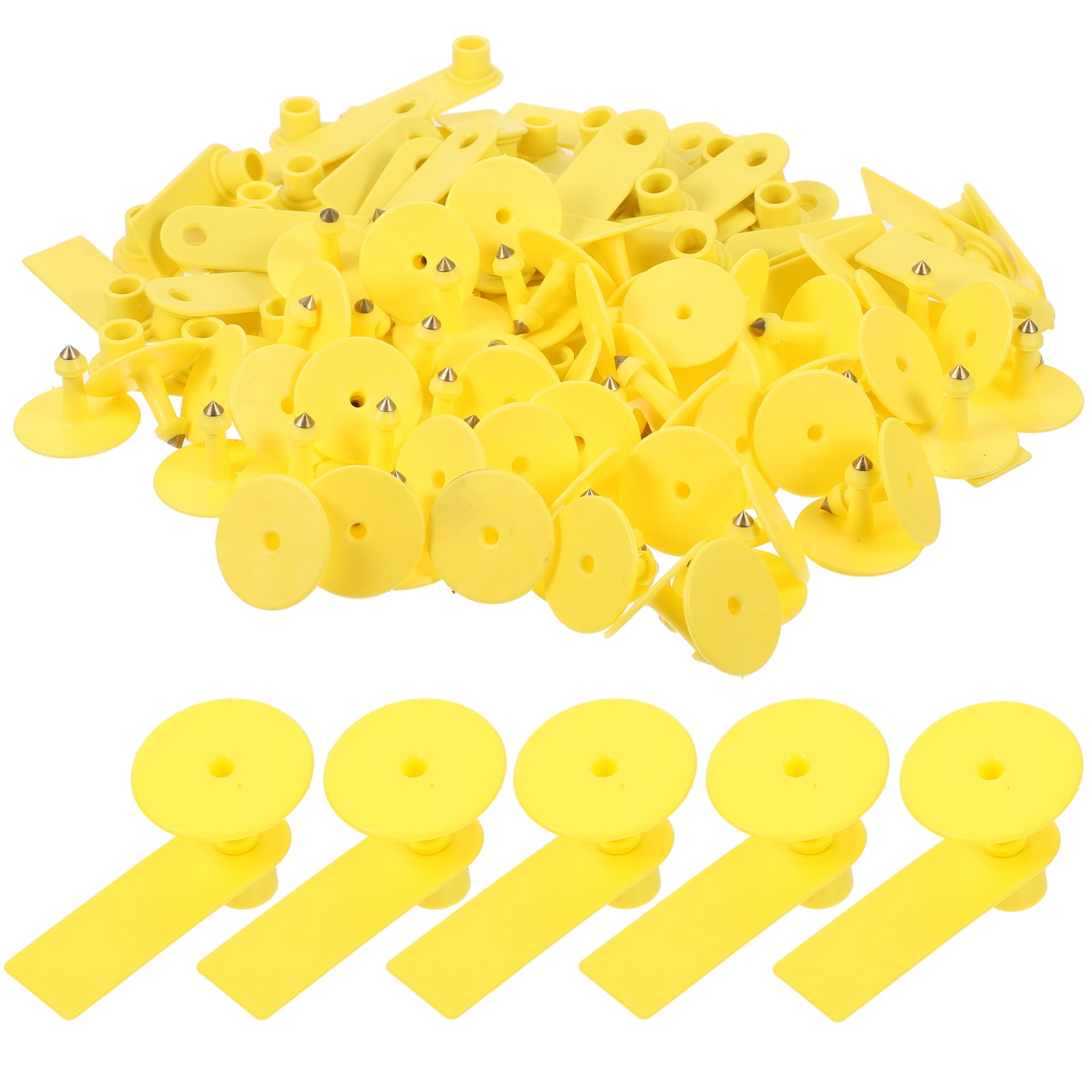 100 Sets Blank Livestock Ear Tags Sheep Veterinary Animal Tpu - Walmart.com