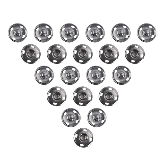 100 Sets Buttons Sewing Snaps and Fasteners Large Snaps for Sewing Sew On Snaps Button Fastener