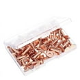 thumbnail image 1 of 100 Sets Copper Rivets and Burrs Washers Leather Copper Rivet Fastener for Collars Leather DIY Craft Supplies, 1 of 5