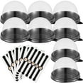 thumbnail image 1 of 100 Sets Egg Yolk Crisp Packaging Box Mini Boxes Mousse Holder Wedding Cake Box Cake Boxes Flan Household Bakery Boxes, 1 of 6