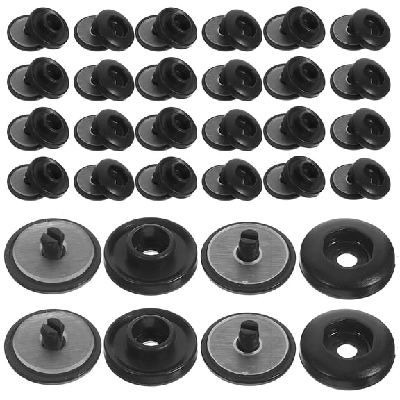 100 Sets No Sewing Clothing Buttons Plastic Snaps for DIY Crafting