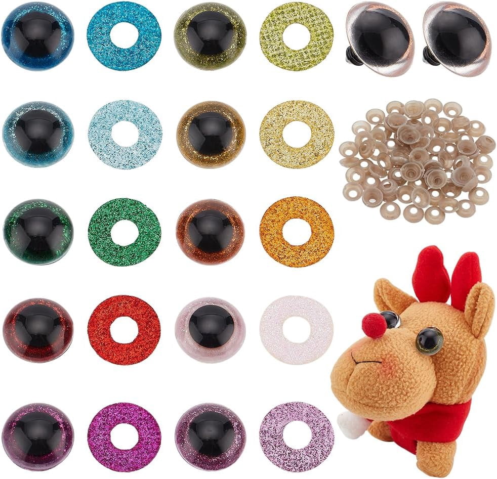 6mm Lion Glass Eyes For Crafts - Set Of 2, Polymer Clay, Taxidermy, Jewelry Making