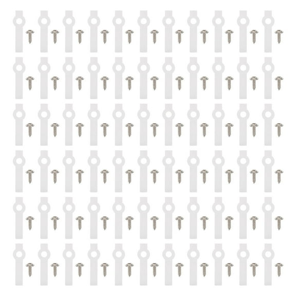 100 Sets LED Rope Light Clamp Clips Holder Bar Lights Outdoor Coat Hanger Stand Strip Belt Fixing Buckle Nylon