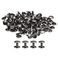 thumbnail image 1 of 100 Sets Leather Rivets 12x12mm Double Cap Rivets Gun-black, 1 of 6