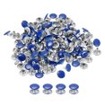 thumbnail image 1 of 100 Sets Leather Rivets 8mm Double Cap Rivets 7mm Height Studs Dark Blue, 1 of 6