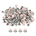 thumbnail image 1 of 100 Sets Leather Rivets 8mm Double Cap Rivets 7mm Height Studs Pink, 1 of 6