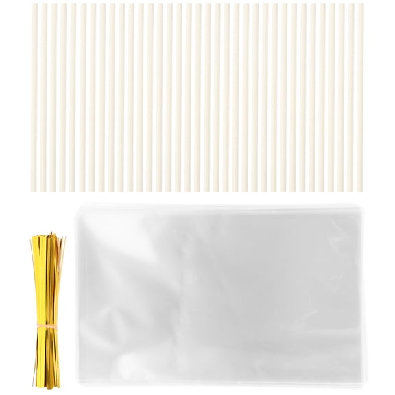 TEHAUX Candy Bag 100 Sets 3.9X0.14X0.14in