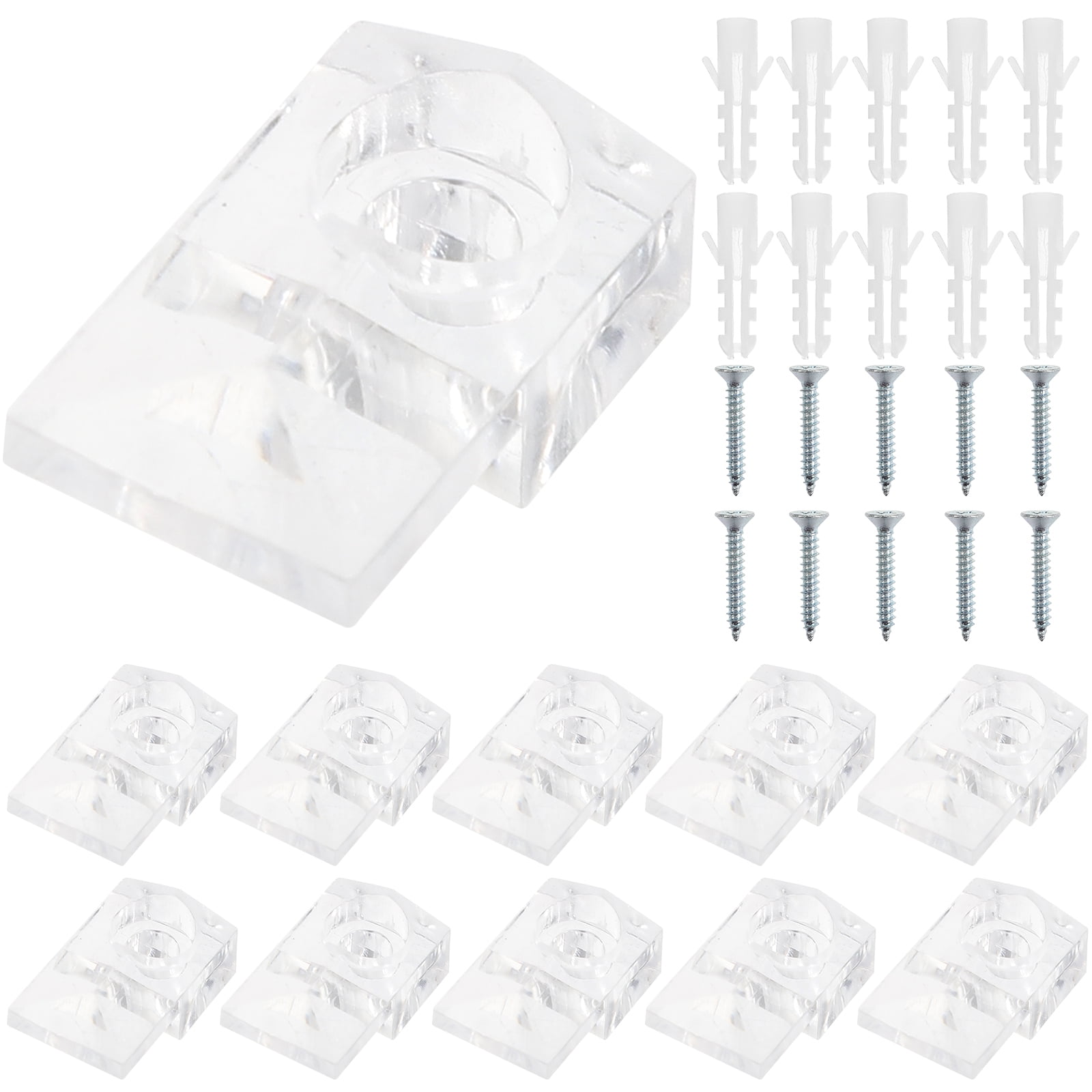 100 Sets Mirror Clips Wall Hanging Kit Mirror Hangers Mirror Clips for