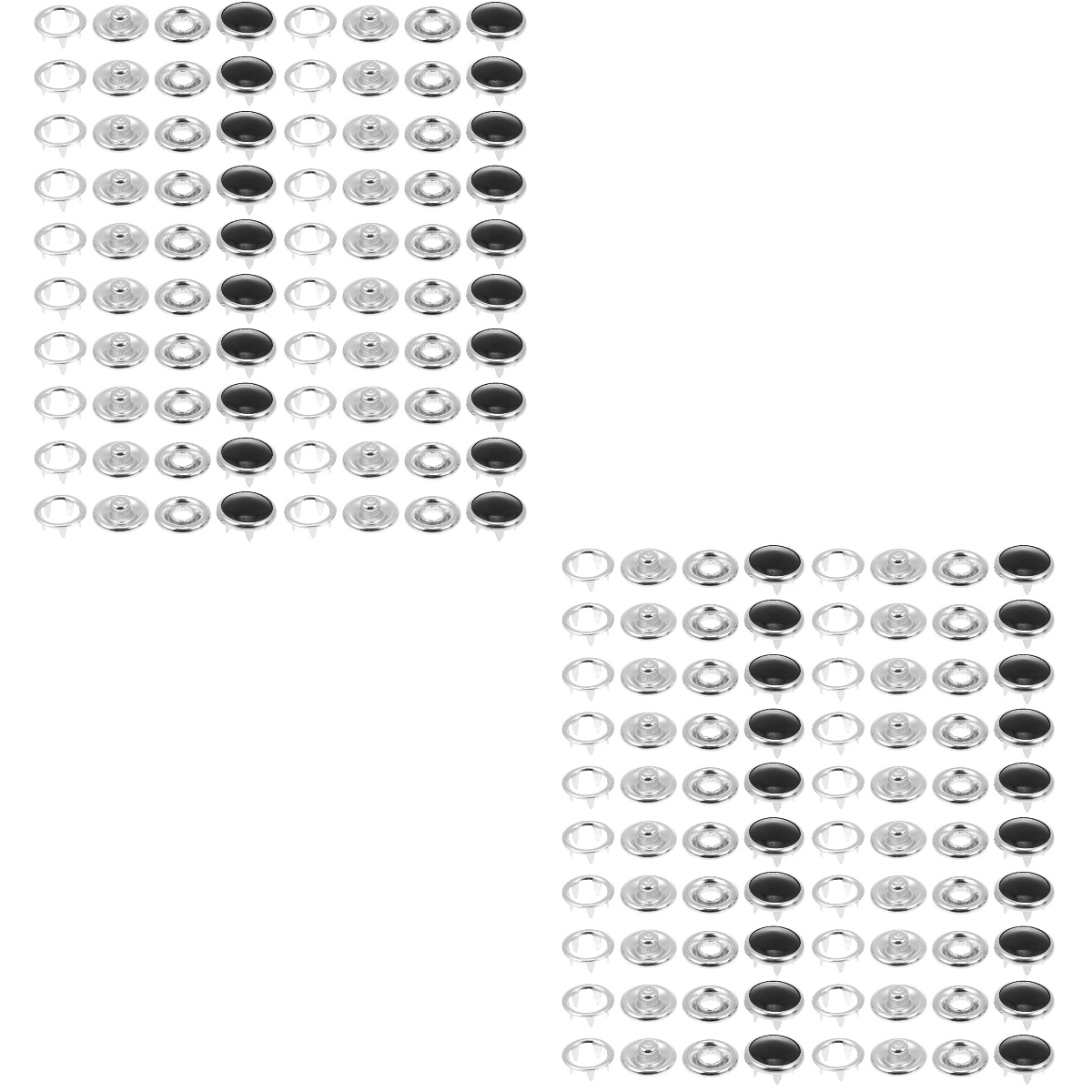 100 Sets Scrapbook Snap Grommets Baby Decor Beaded Fiveclaw Button