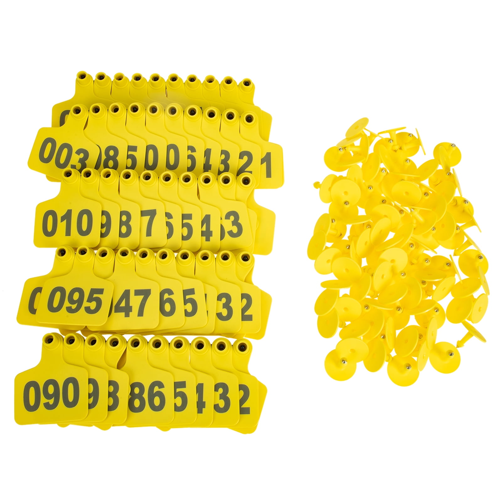 100 Sets Sheep Number Label for Cattle Ear Tag Applicator Cow