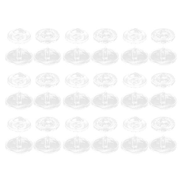 LITINKIMI Sew On Snap Buttons Transparent Resin 100 Sets Fastening Sewing T5