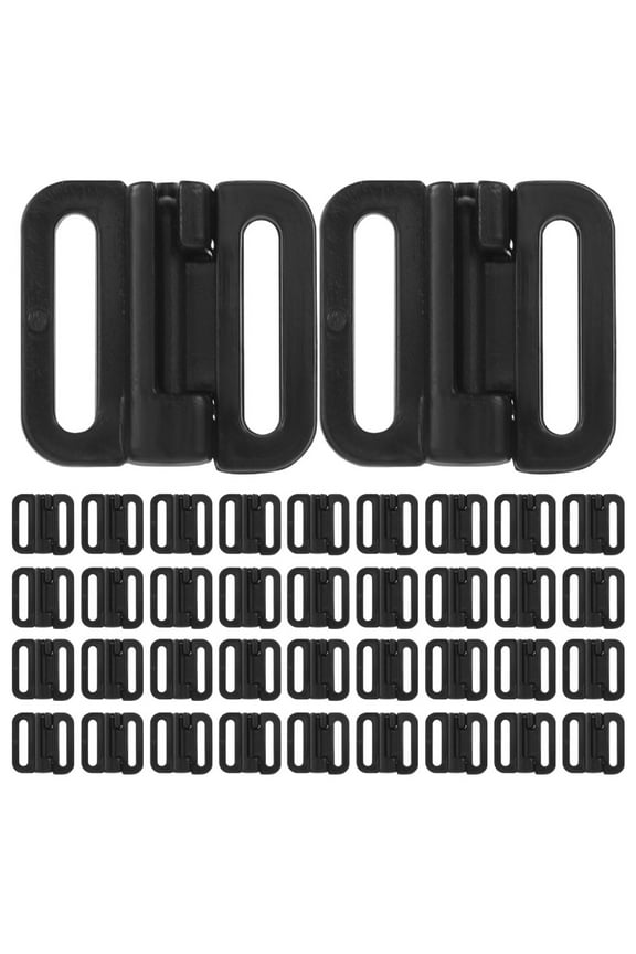 100 Sets Women Bra Front Clasps Plastic Buckles Front Closure Clasp Bra Front Closing Clasp Bra Accessories Replacement Part