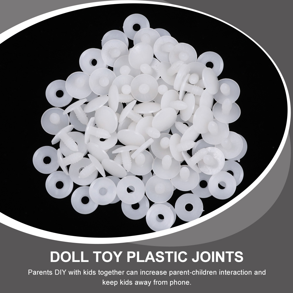 100 Sets of DIY Doll Joints Gaskets Replacement Doll Making Limbs