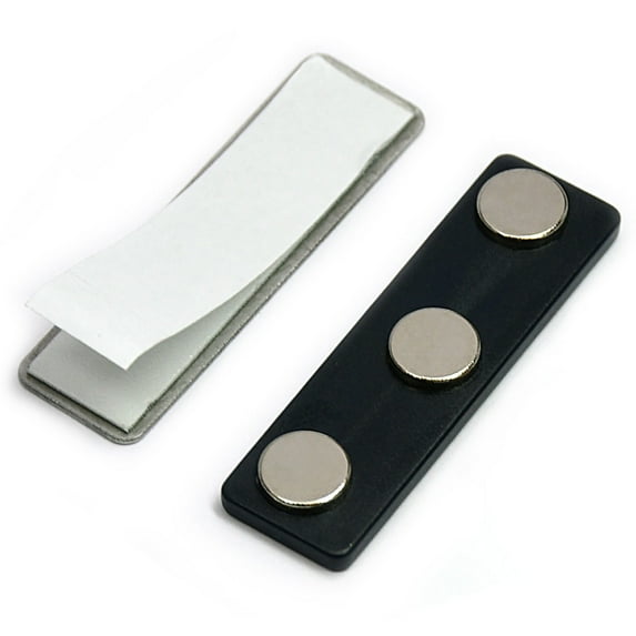 100 Sets of Name Badge Magnets for Name Tags, Magnetic Name Badge Attachments Made of Neodymium Magnets by CMS Magnetics