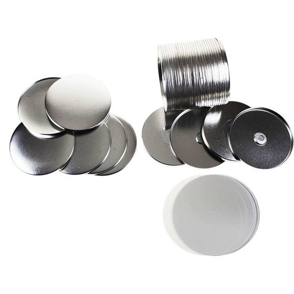 100 Sets of Round Fridge Magnet Button Parts 58mm Refrigerator Magnet Supplies ,Easy to Use