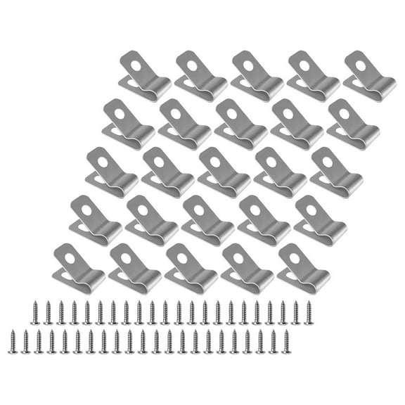 100 Sets of Wire Cage Clips with Screws Set Heavy Duty Wire Fence Fastener Clamps Clips for Garden