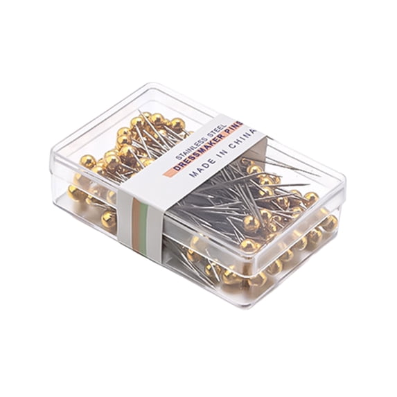 100 Sewing Pins with Pearlized Heads for Fabric and Quilting Projects