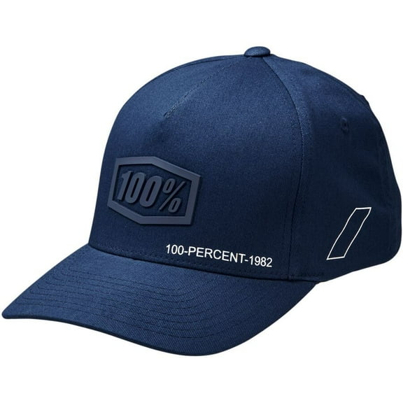 100% Shadow Flexfit Hat Navy (Sm-Md, Blue Navy)