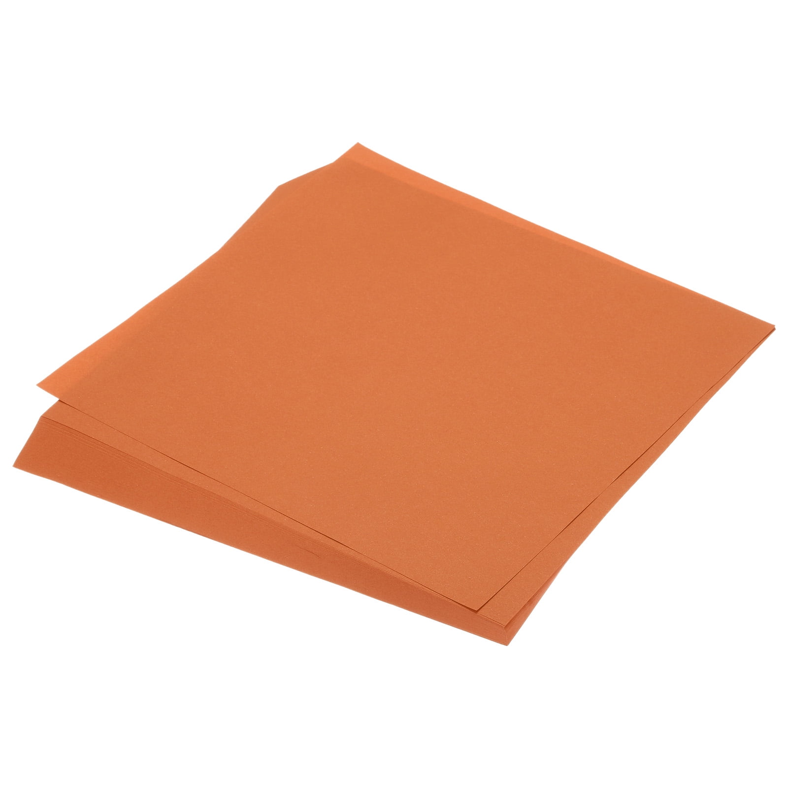 MECCANIXITY 50-Sheet Origami Paper – 10x10 Inch, Dark Orange, Double-Sided, 70 Gsm – Perfect For Beginners & Craft Projects