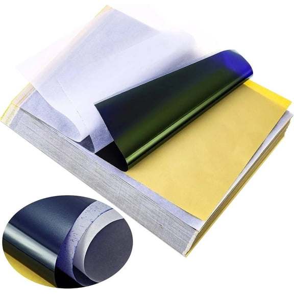 100-Sheet Tattoo Transfer Paper - Thermal Carbon Stencil Tracing Paper