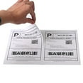 [100 Sheets; 200 Labels] Half Sheet Self Adhesive Shipping Labels for