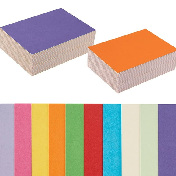 100 Sheets 250GSM Thick Colorful Cardstock Paper, Blank DIY Craft Cards for Invitations Greeting Postcards Photos Scrapbooking, 2x3.5 Inches, Multicolor