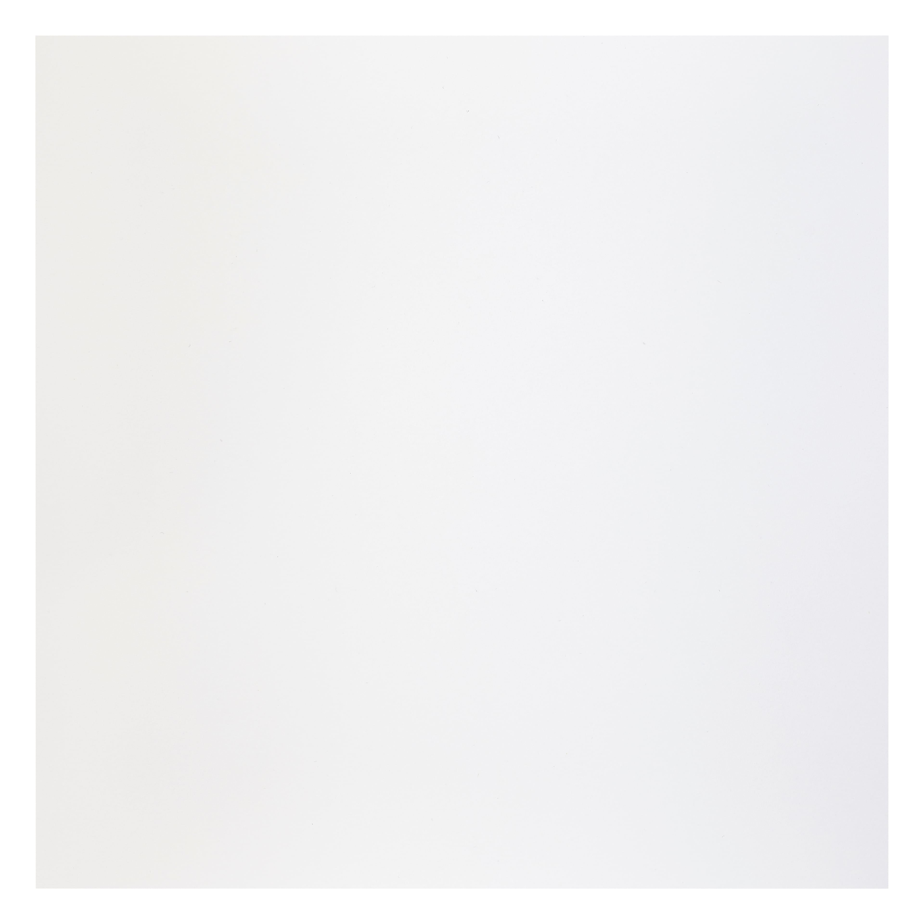 100 Sheets 8” x 8” White Cardstock Paper by Recollections Acid and