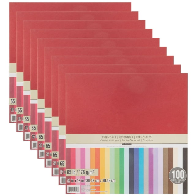 900 Sheets Essentials 12" x 12" Cardstock Paper by Recollections Acid