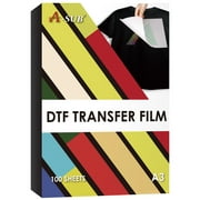 100 Sheets A-SUB DTF Film A3, DTF Film Paper 13" Direct to Film Transfer Paper, DTF Film for Sublimation Paper for Dark & Light & Color Fabrics, Cold & Hot Peel
