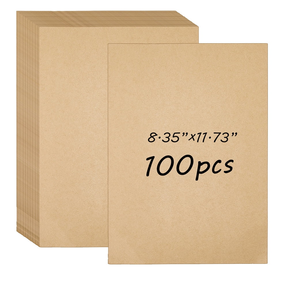 100 Sheets A4 Blank Craft Paper Printing Paper Rectangle Wheat 298x212x0.2mm for making
