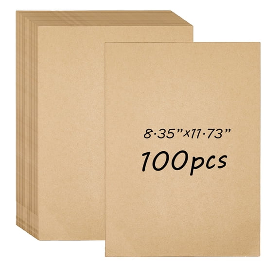 100 Sheets A4 Blank Craft Paper Printing Paper Rectangle Wheat 298x212x0.2mm
