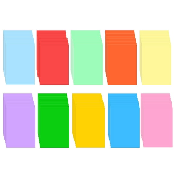 100 Sheets A4 Color Copy Paper 210x297mm/8.3x11.7in Printer Paper 70GSM for Copy Printing Writing Crafts & Art