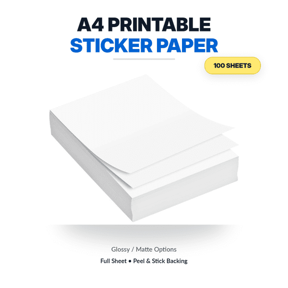 Unbranded Glossy/Matte Finish Inkjet Photo Paper, A4, 100 Sheets
