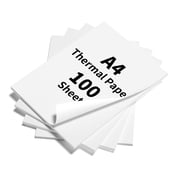 100 Sheets A4 Thermal Printer Paper, 8.27 x 11.69 Folding Thermal Paper Compatible with Portable Thermal Printers, Quick-Dry, for Documents Picture Homework, White