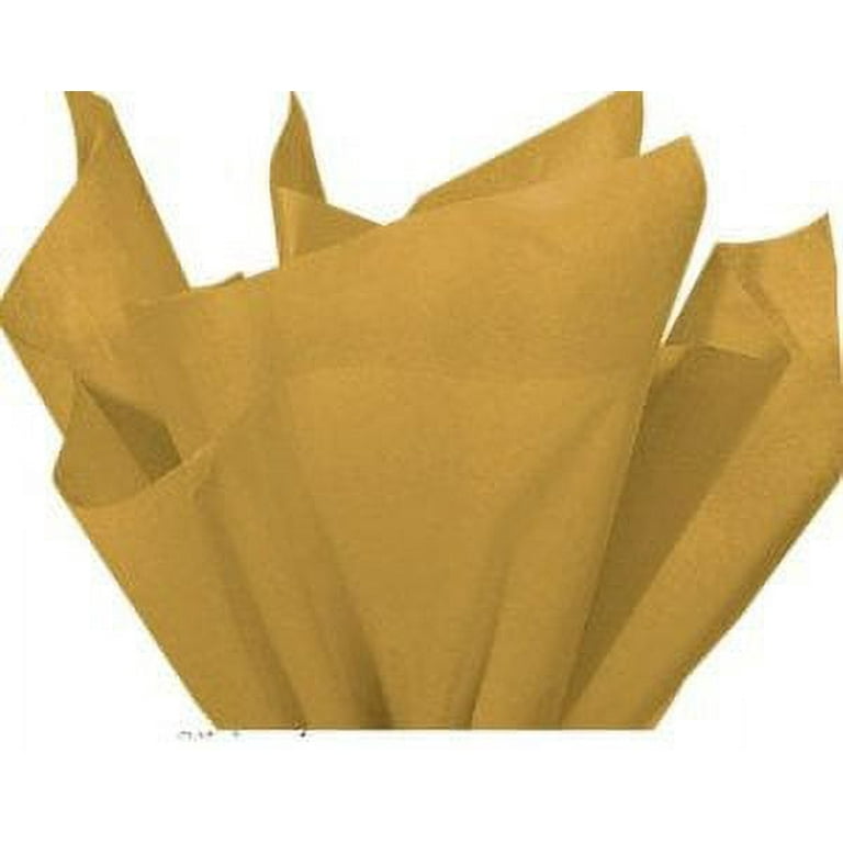 100 Sheets ANTIQUE GOLD Gift Wrap Pom Pom Tissue Paper 15x20 