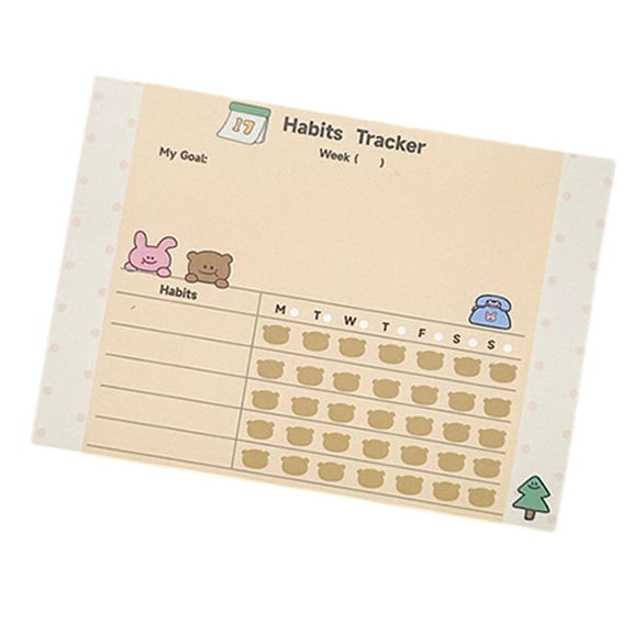 100 Sheets Animal Sticky Notes Rabbits Memo Pad Self-Adhesive Sticky Notes