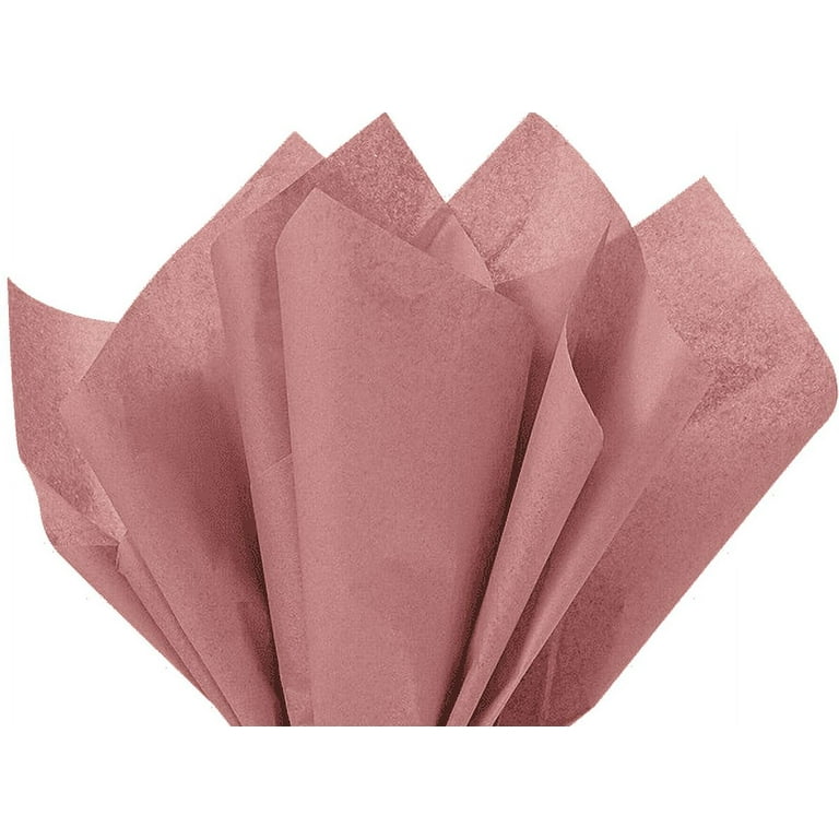 100 Sheets Antique Rose Gold Gift Wrap Pom Pom Tissue Paper 15x20 